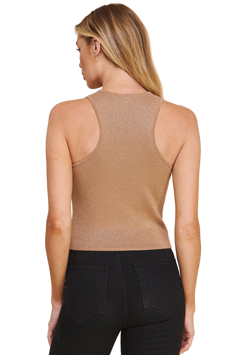 High Neck Racer Back Tank