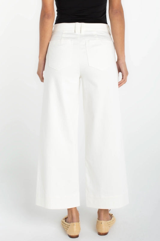Crop Wide Leg With Welt Pockets