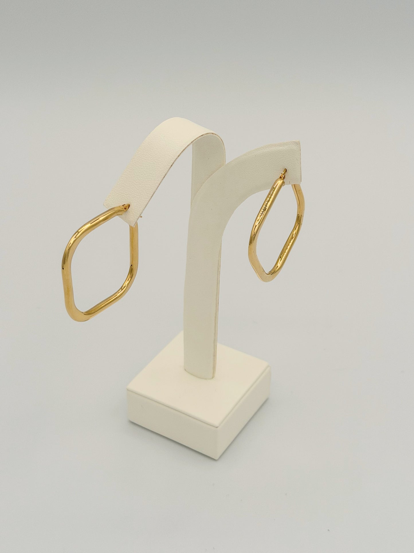 Square Polished Hoops
