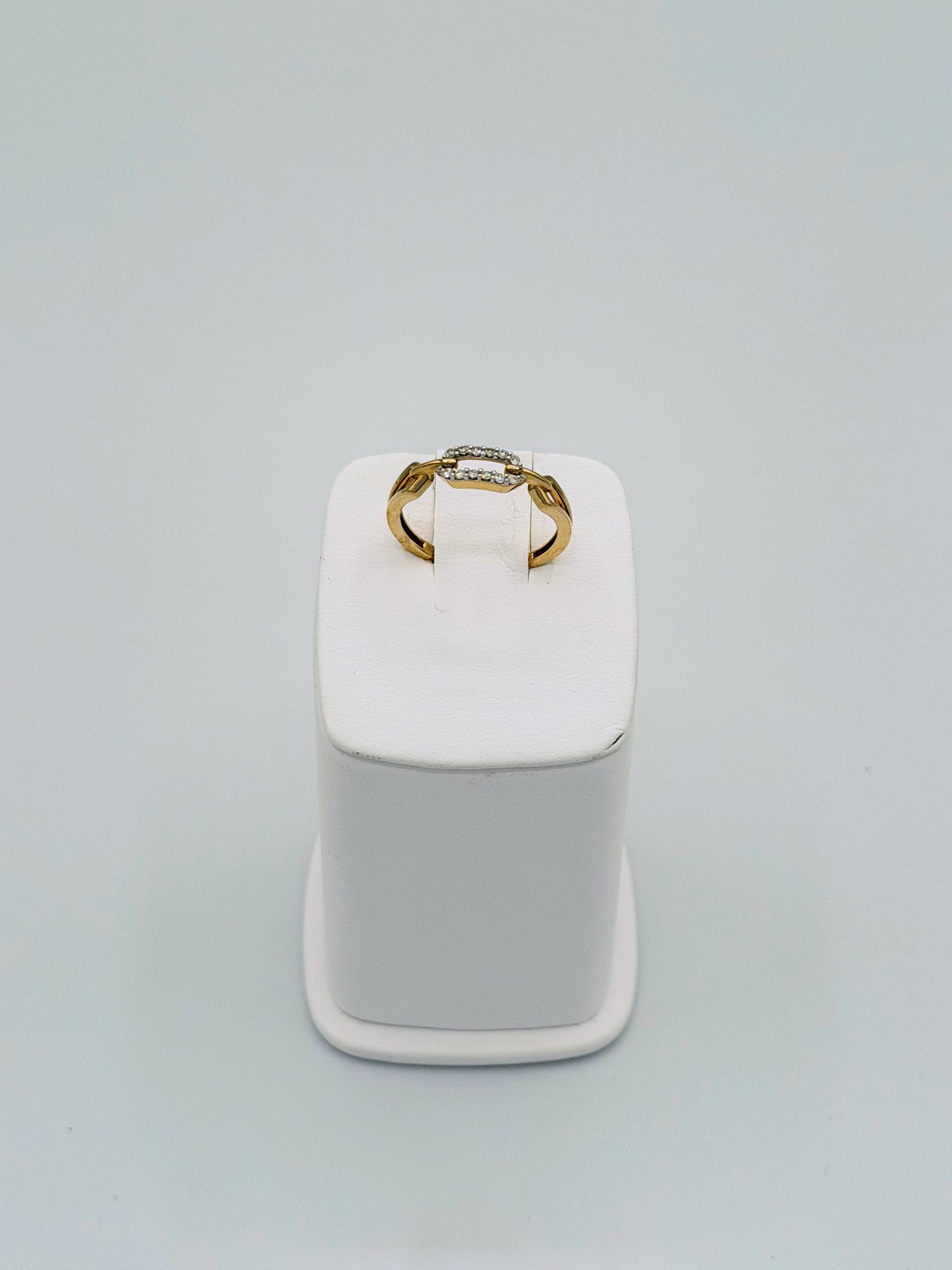 Linked in Gold Ring