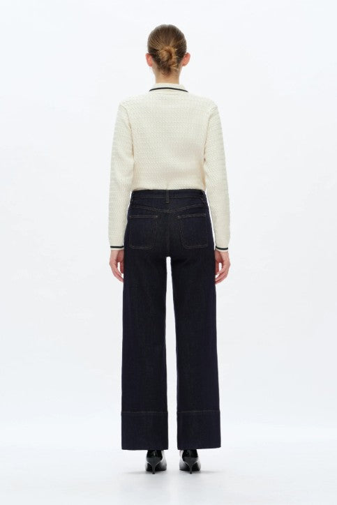 Katia Mid Rise Wide Leg Jeans