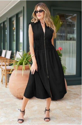 Skye Zip Front Dress