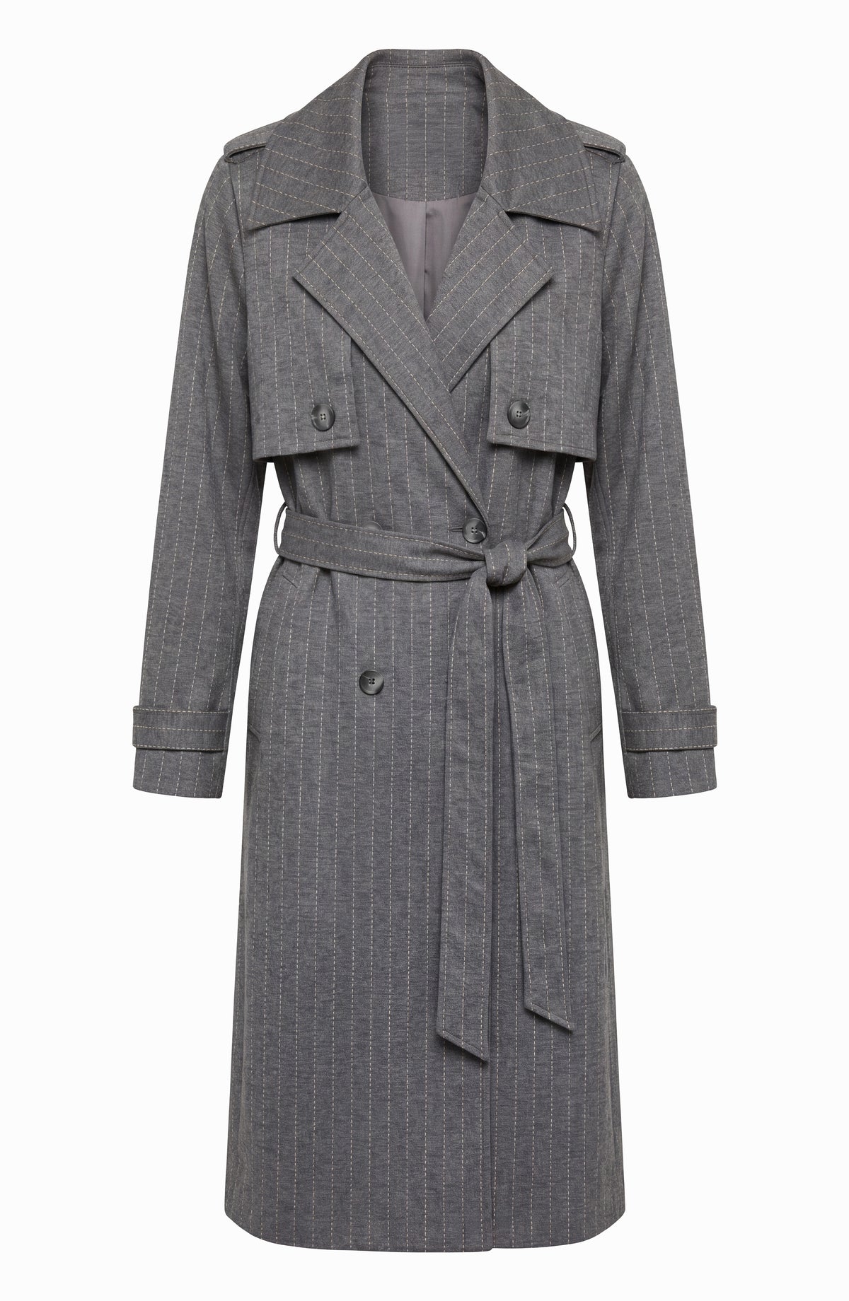 Maxi Belted Trench Coat