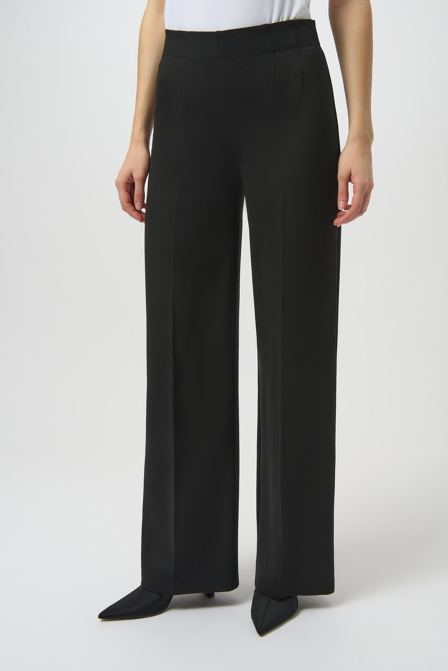 Heavy Knit Wide Leg Pull On Pants