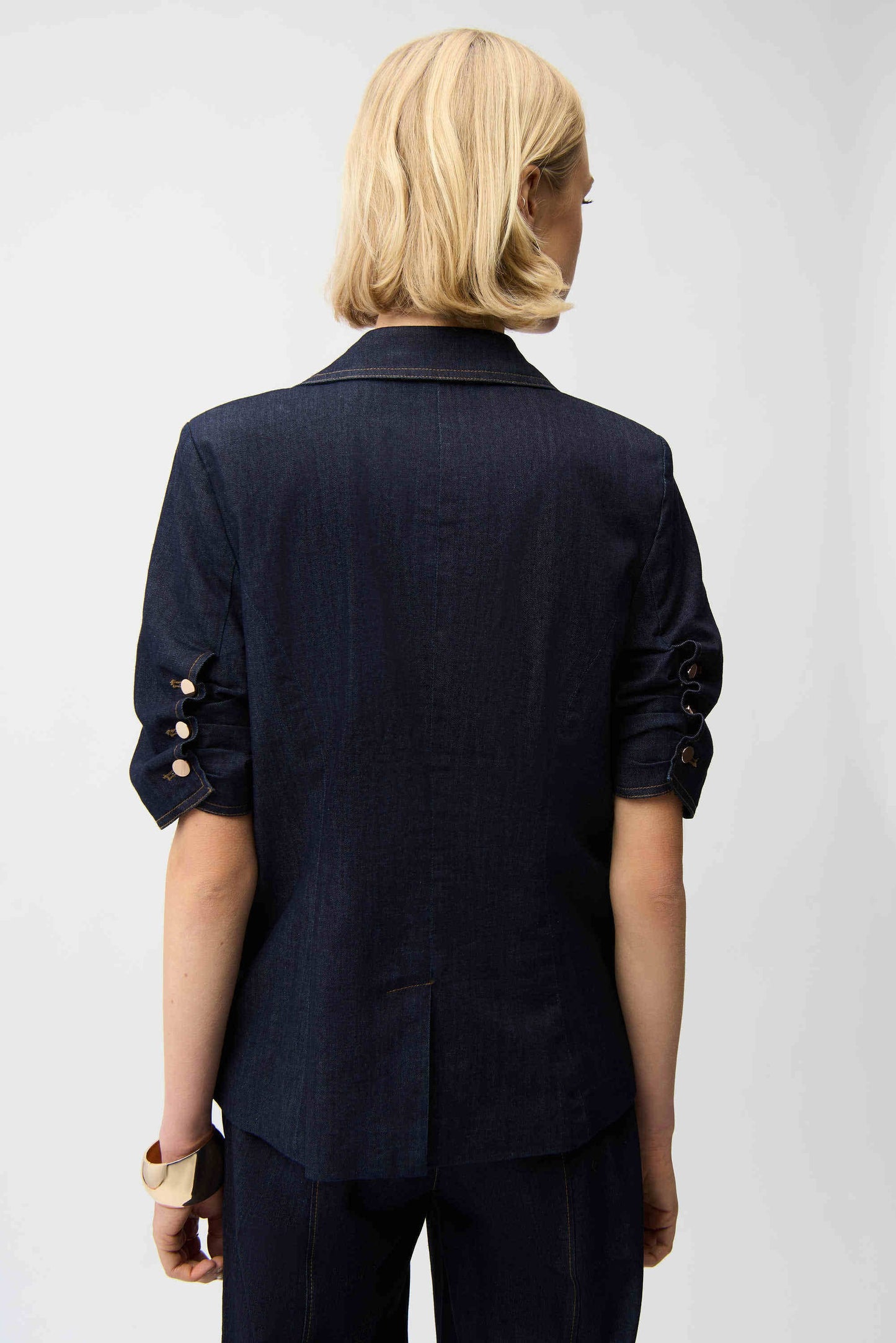 Denim Fitted Blazer