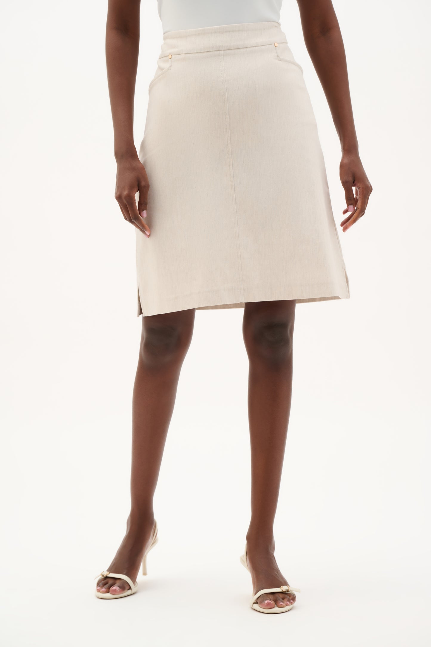Melange Millennium A-Line Skirt With Pockets