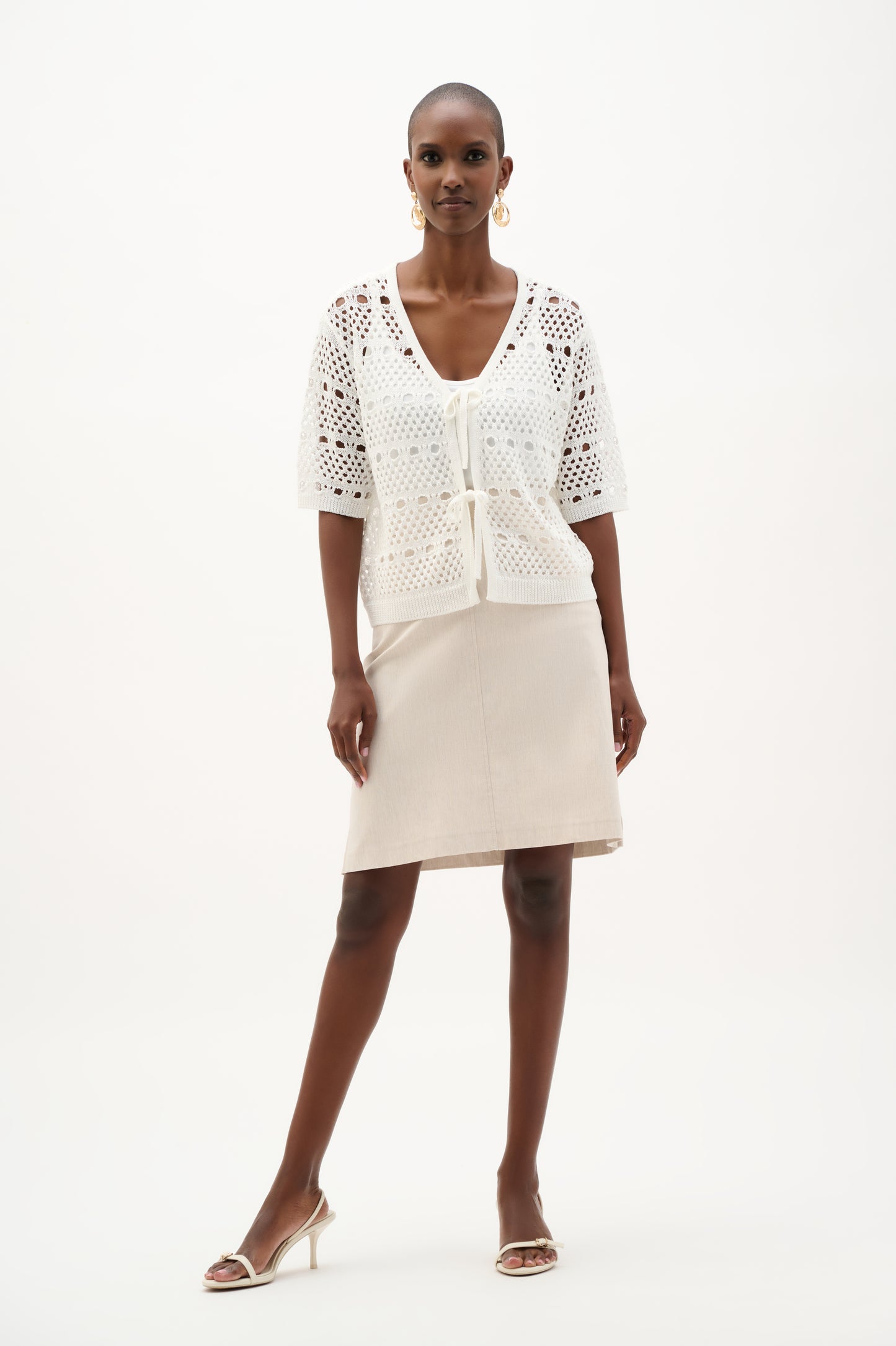 Melange Millennium A-Line Skirt With Pockets