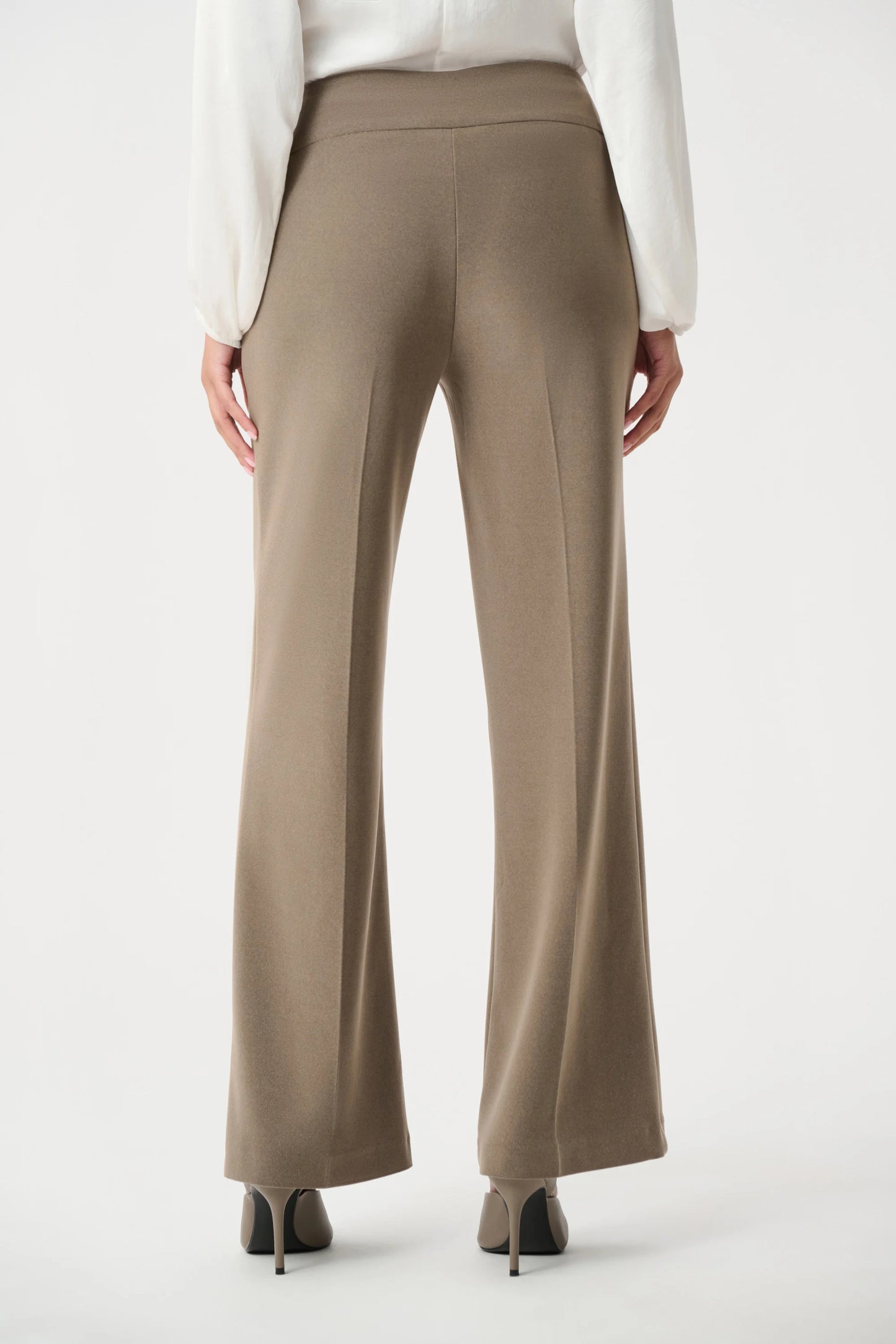 Silky Knit Wide-Leg Pull-On Pants