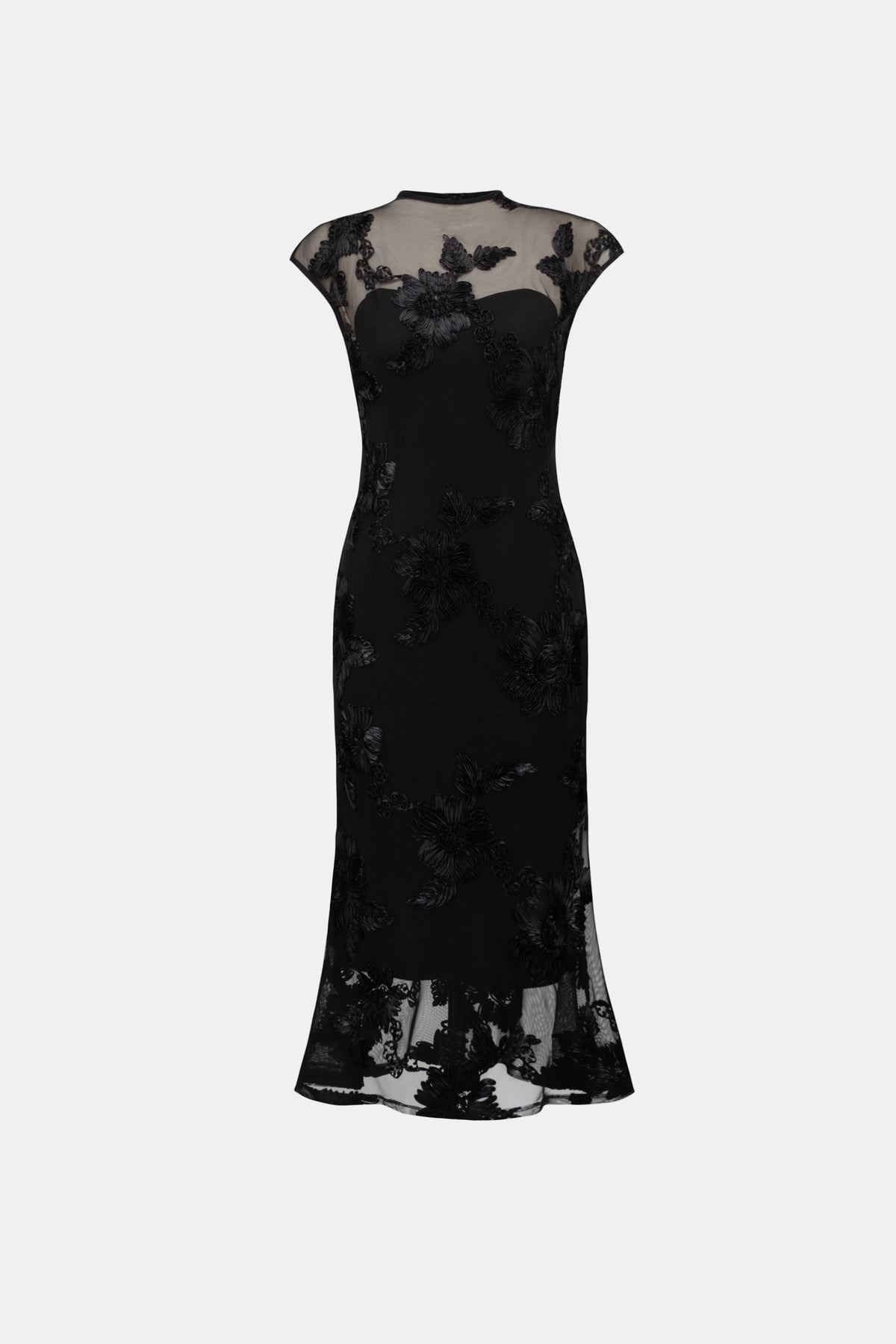 Embellished Trumpet Dress