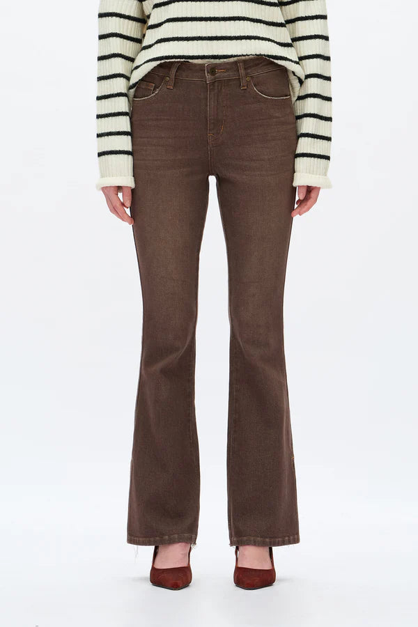 High Rise Flare Leg Jeans