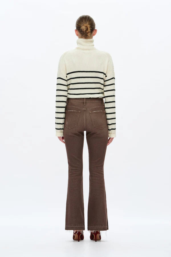 High Rise Flare Leg Jeans