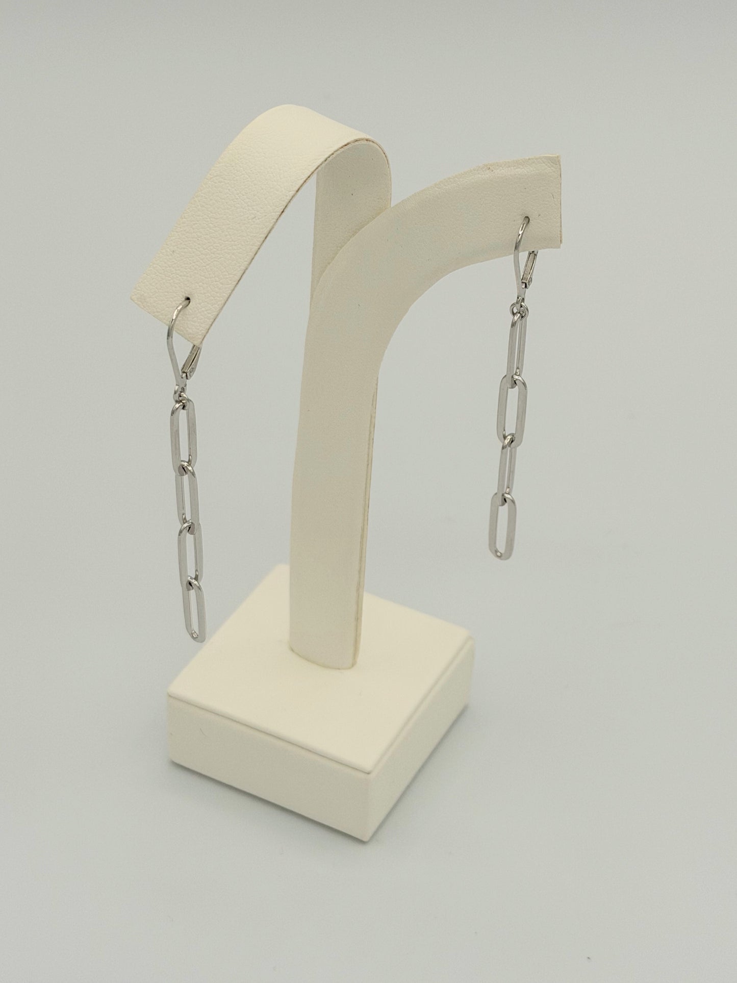 Sterling Silver Link Drop Earrings
