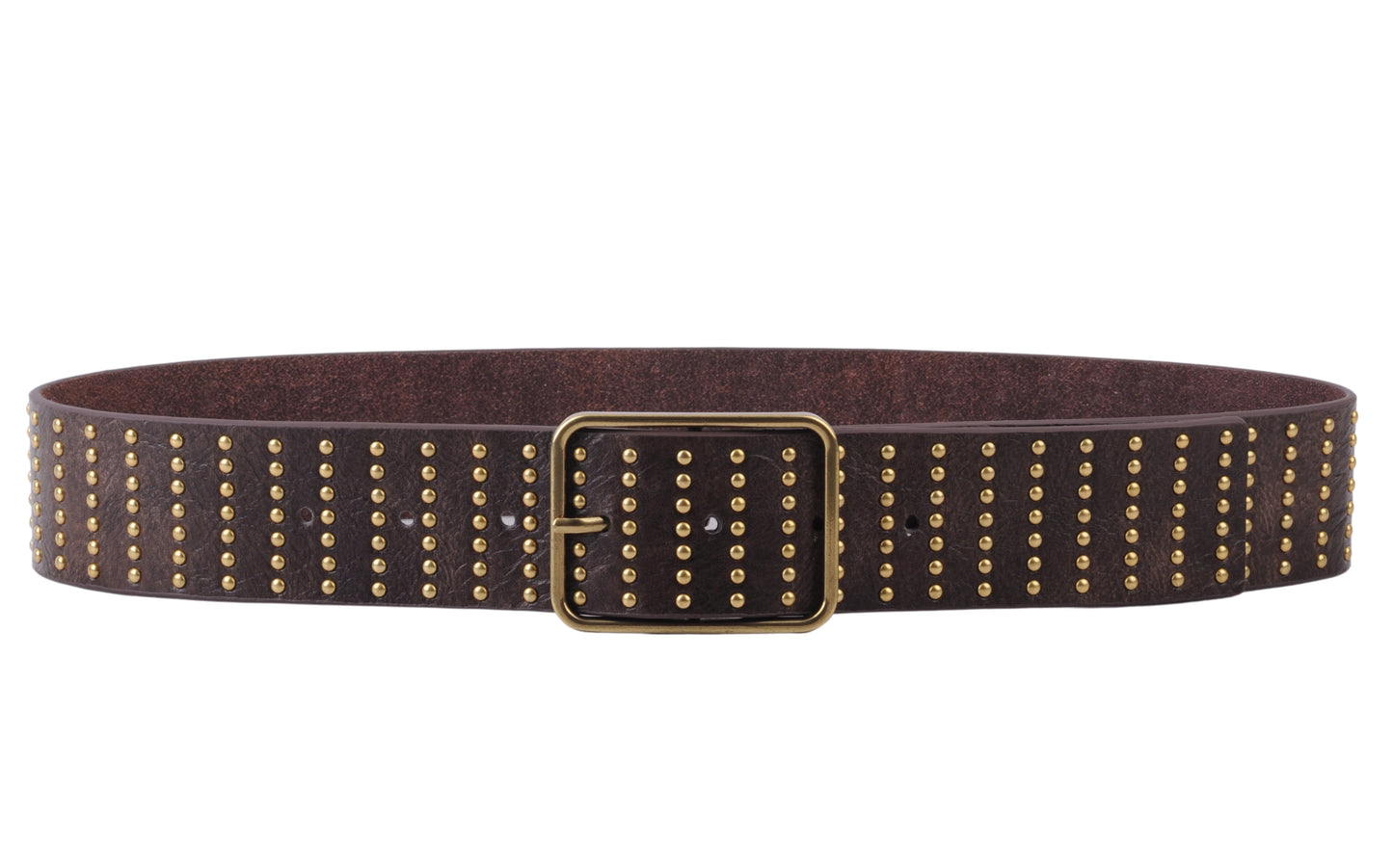 Stud Covered Leather Belt