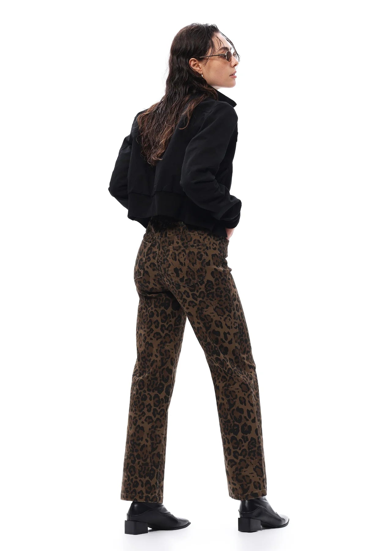 High Rise Relaxed Straight Pants