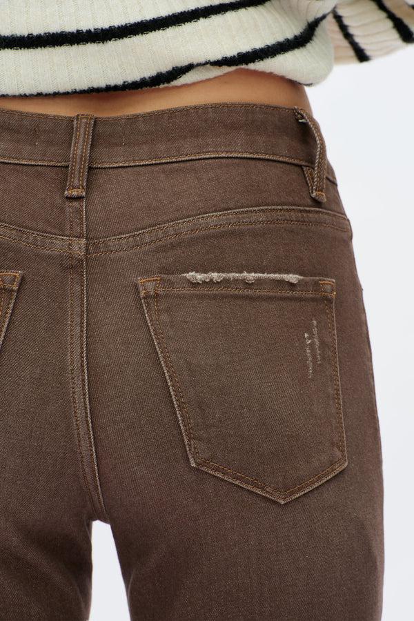 High Rise Flare Leg Jeans