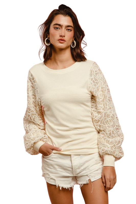 Chenille and Sequin Top