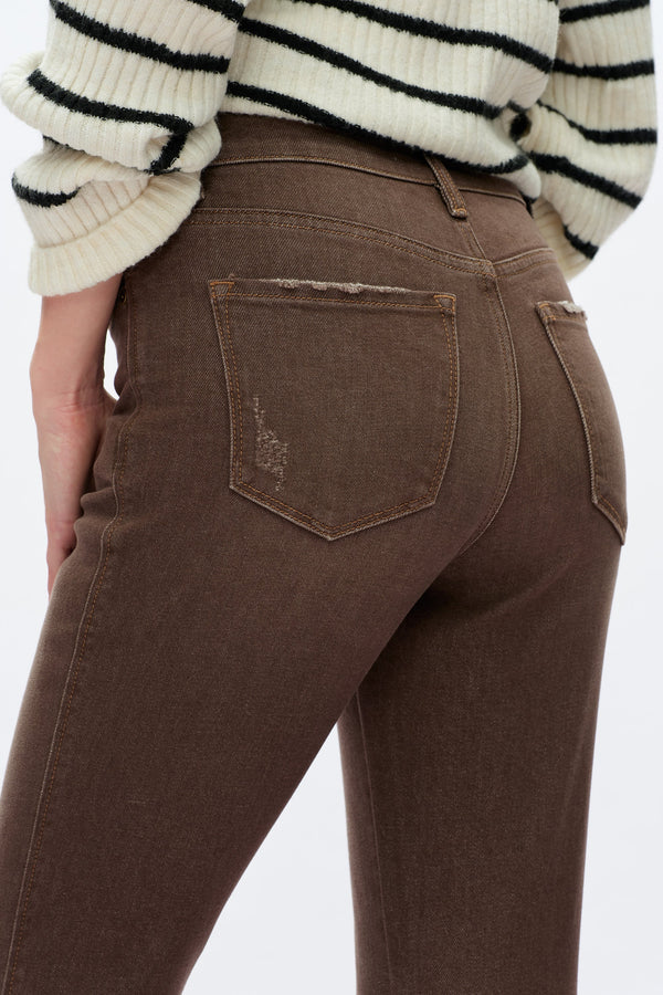 High Rise Flare Leg Jeans