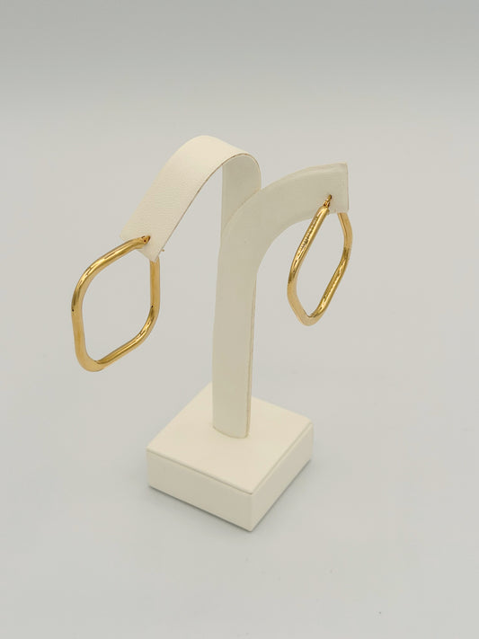 Square Polished Hoops