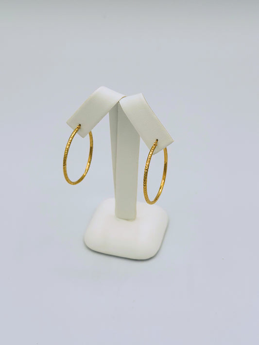 Round Tube Hoop Earrings