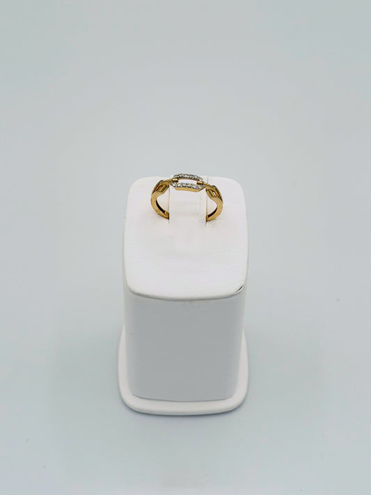 Linked in Gold Ring