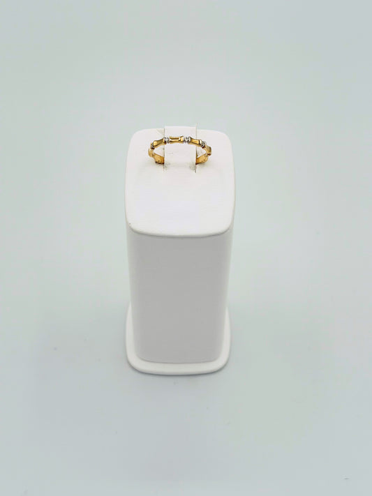 Diamond Bamboo Band Ring