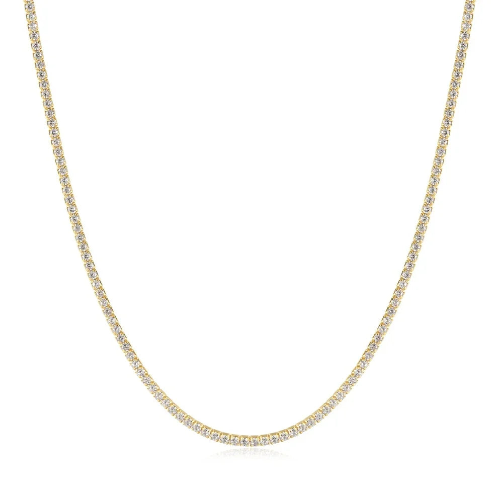 Gold Plated Pavé Necklace