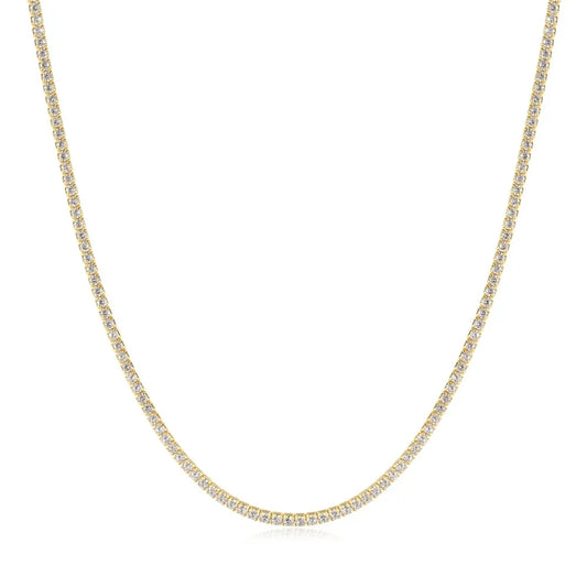 Gold Plated Pavé Necklace