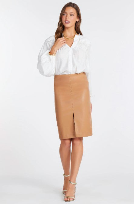 Briana Faux Leather Skirt