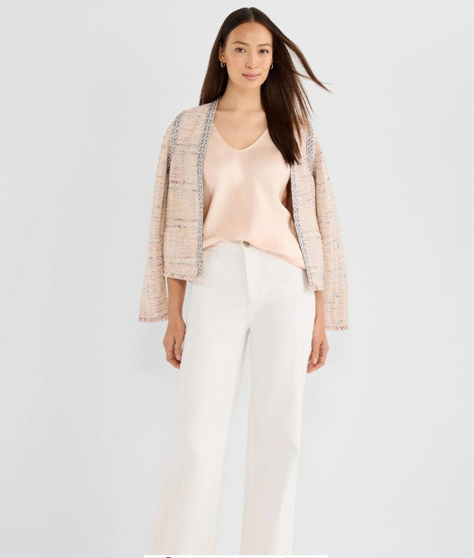 Contrast Trim Knit Jacket