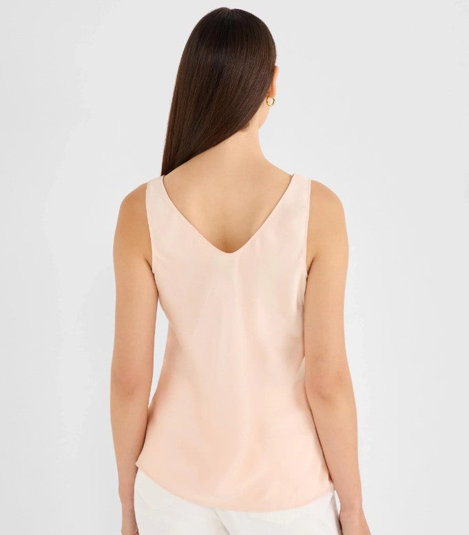 Day Gloss Woven Scoop Tank