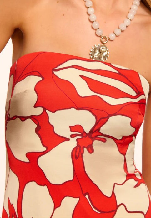 Kamilla Strapless Midi Dress