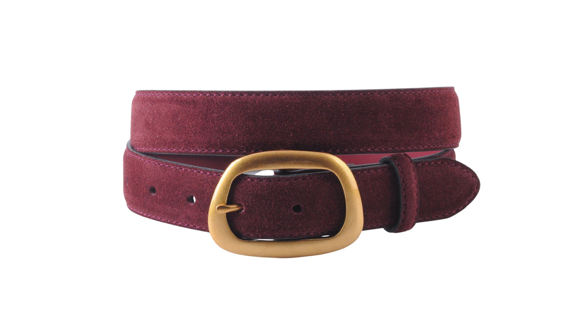 Burgundy Suede Belt
