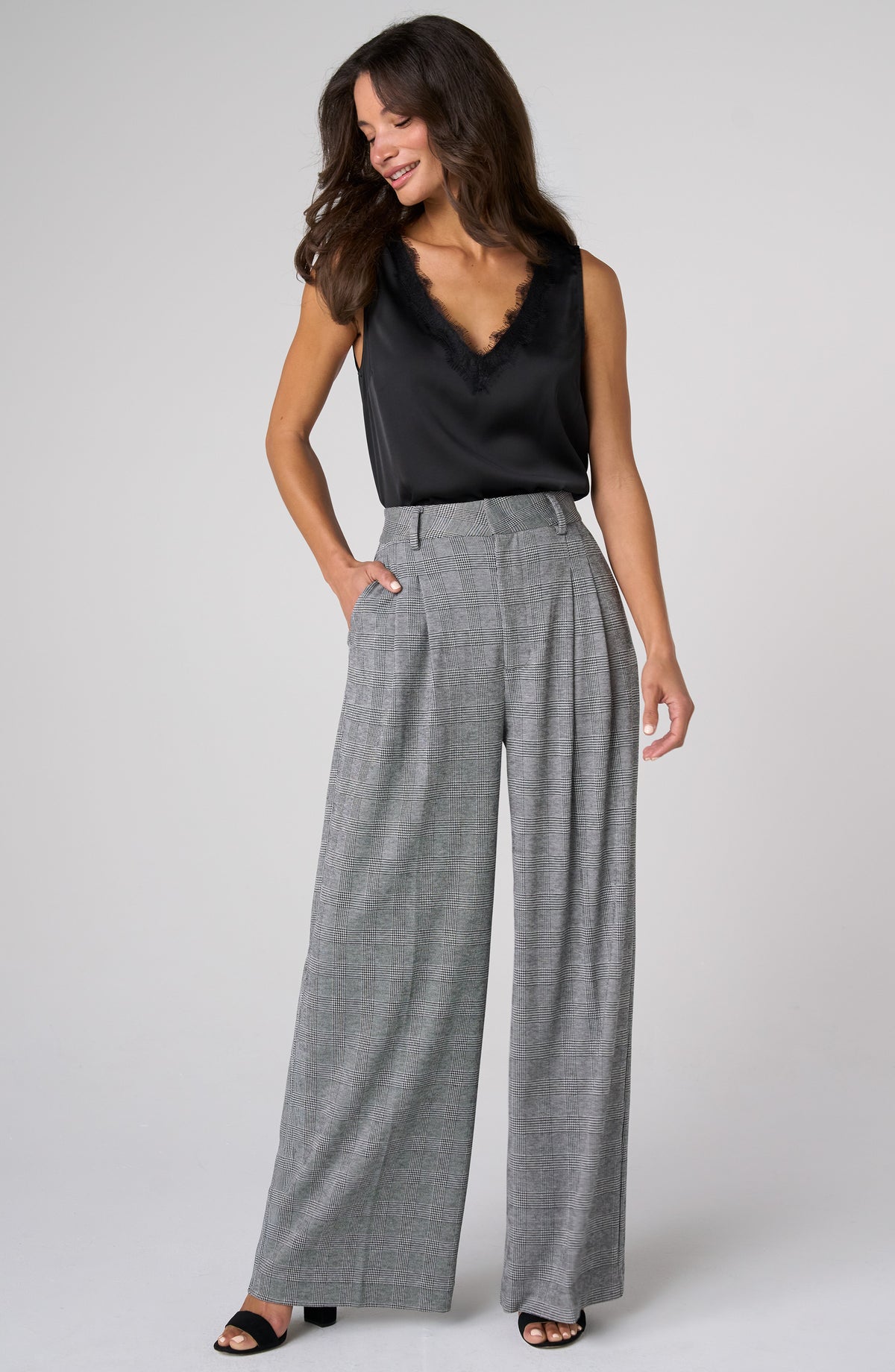 Brooke High Rise Wide Leg Trouser